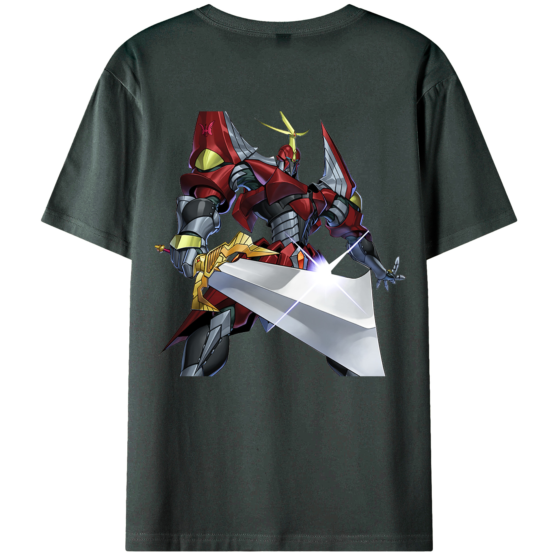 （画像用） 遊☆戯☆王 Yu-Gi-Oh! 綿100％ メンズ半袖Tシャツ（バックプリント） 通気性